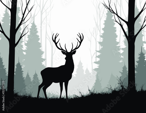Curious Fox Silhouette Gazing with Intrigue in Sleek Line Art Form