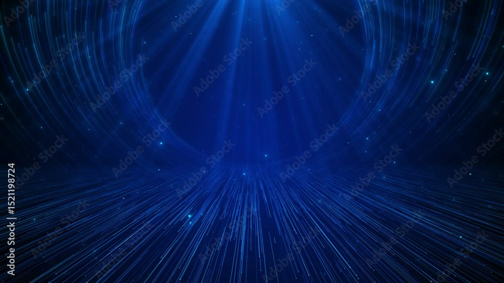Futuristic metaverse hi-tech user interface Hi-tech sci-fi tunel. glow lines digital data Futuristic light streak abstract High speed lines trail glowing digital fiber internet data hi tech concept