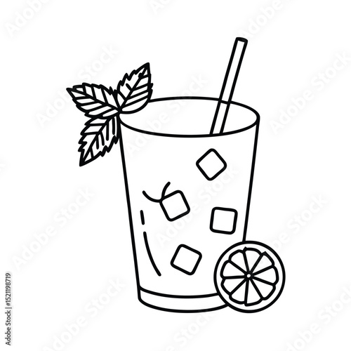 cocktail with ice