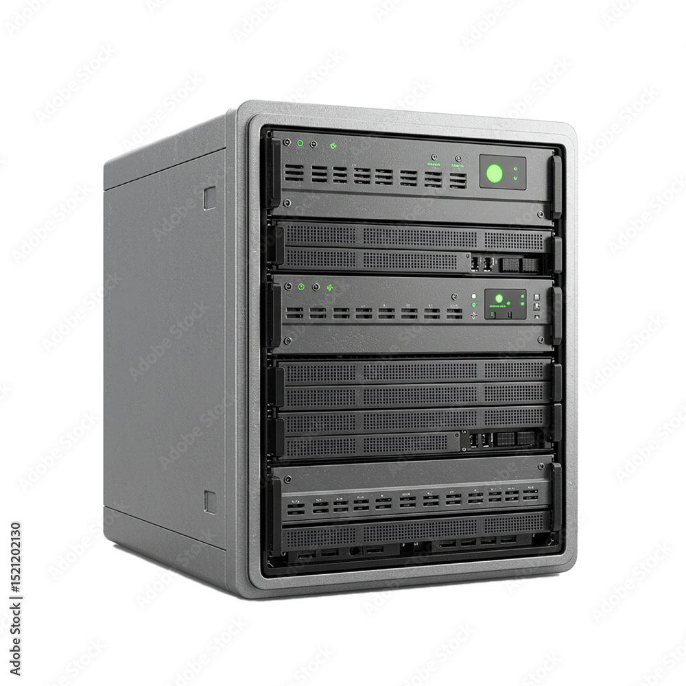 Obraz premium 3d server isolated on white background