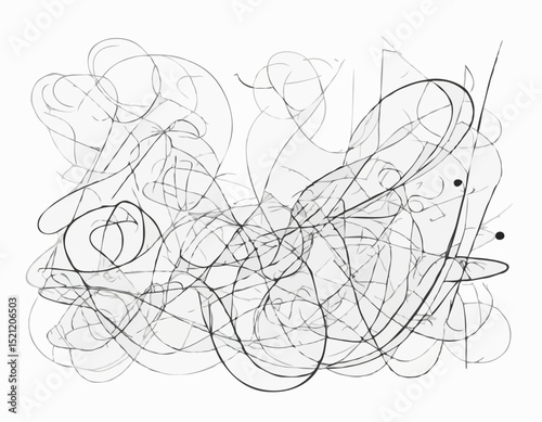 Artistic Education Fusion: Abstract Line Drawings Symbolizing Creative Teaching