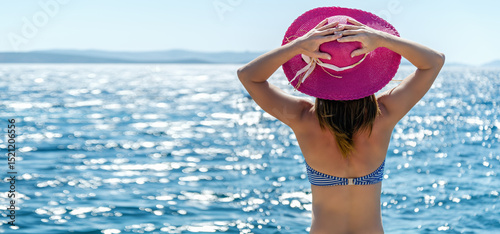 Woman at the sea photo
