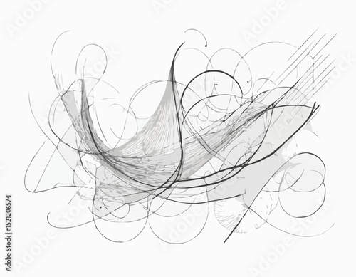 Artistic Education Fusion: Abstract Line Drawings Symbolizing Creative Teaching