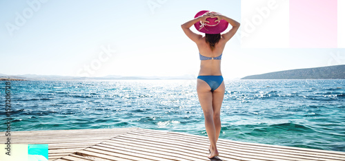 Woman at the sea photo