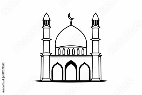 mosque silhouette