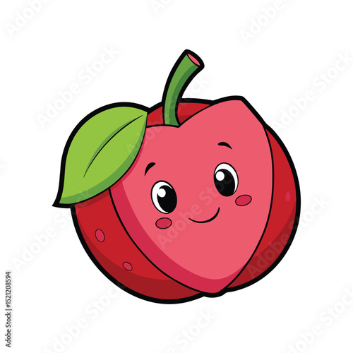 red apple cartoon character