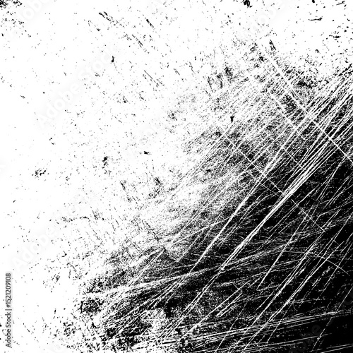 Vintage grunge paper texture isolated. Dirty scratched surface and old film overlay background. Crumpled aged effect with ink marks. Torn texture for design.