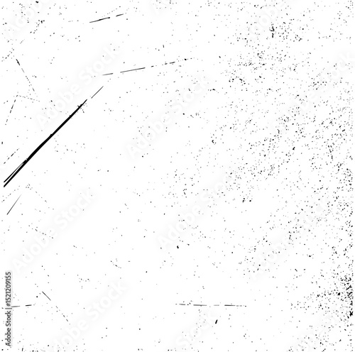 Vintage grunge paper texture isolated. Dirty scratched surface and old film overlay background. Crumpled aged effect with ink marks. Torn texture for design.