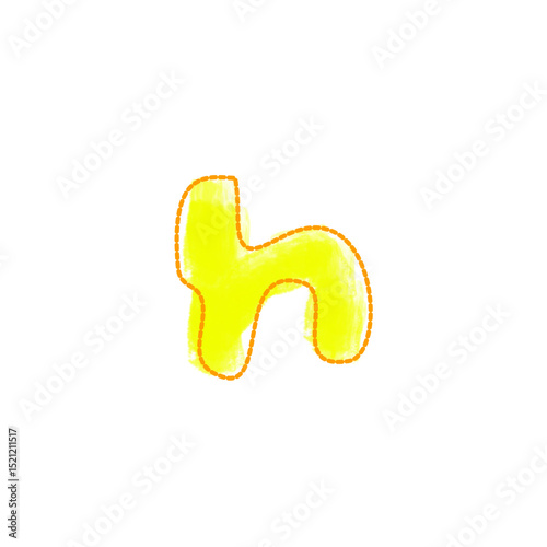 Children’s letter & number crayon drawing
