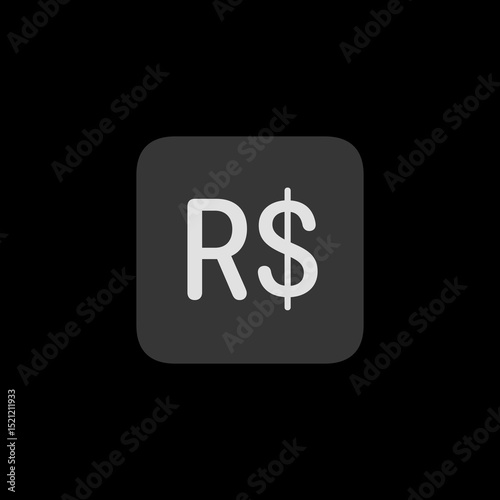 Filled Square Brazilian Real