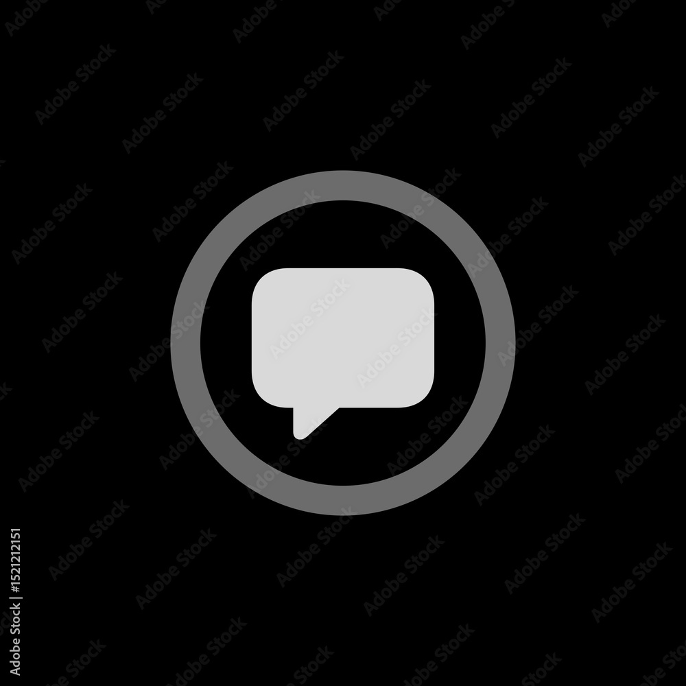 Circle Left Chat Bubble