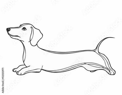 Enchanting Dachshund Silhouette Patterns: Quirky Wiener Dogs at Play