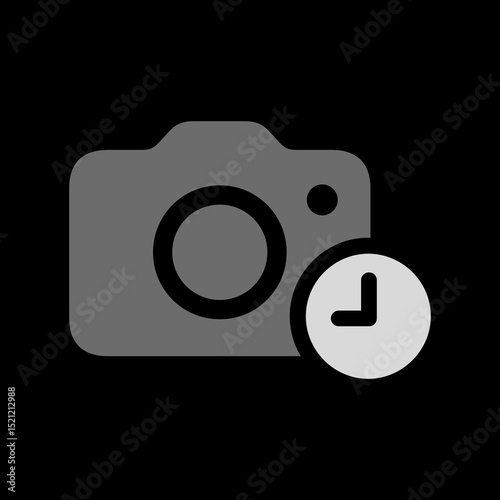 Filled Camera with Clock