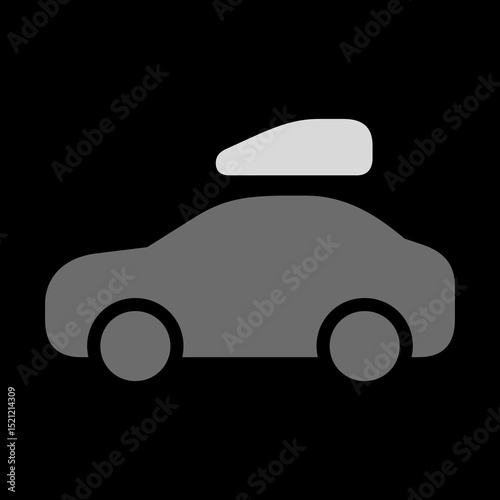 Filled Car Roof Cargo Carrier