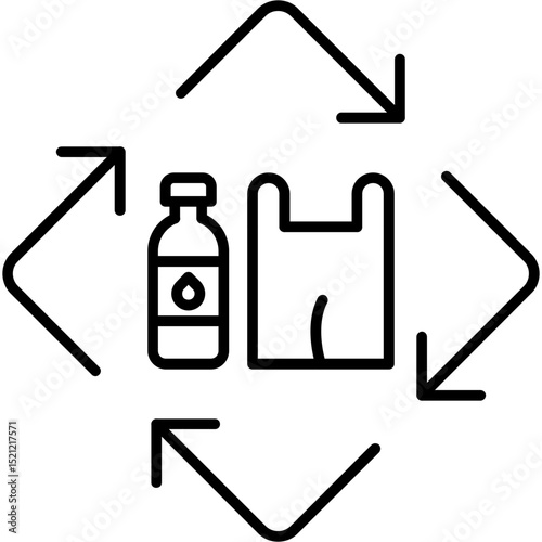 Biodegradable Plastic Icon