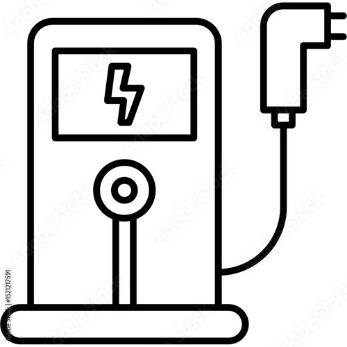 Electric Vehicle Charger Icon