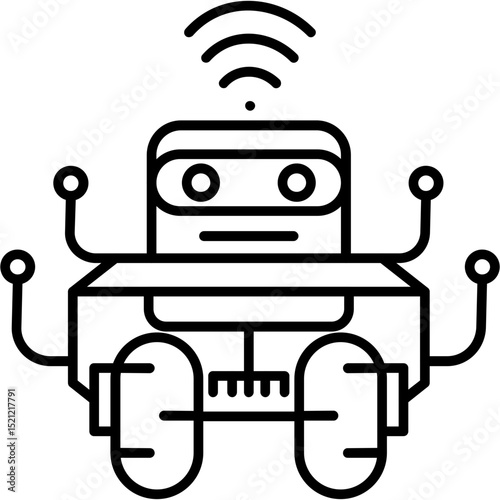 Ecological Restoration Robot Icon
