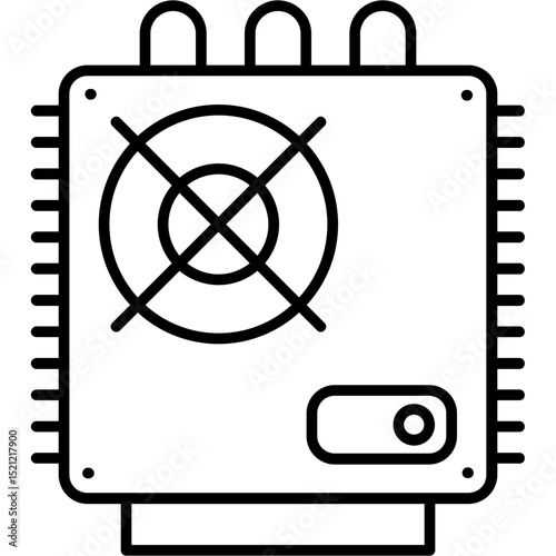 Heat Sink Optimization Icon