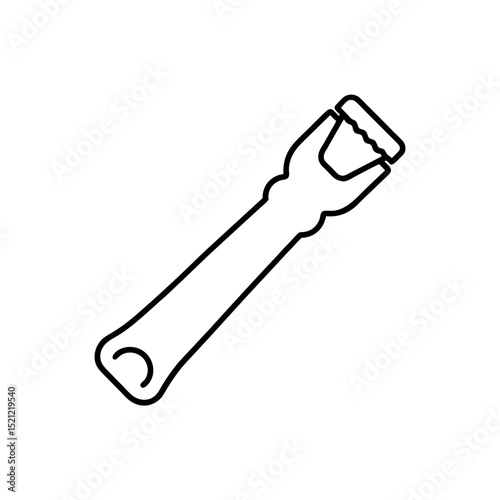 bottle opener on white background  .svg