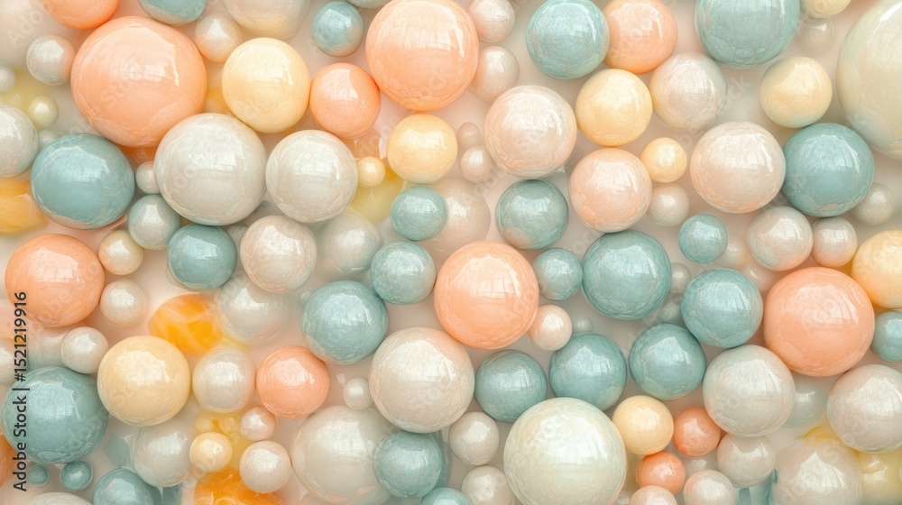 Pastel spheres in a vibrant, colorful cluster, wallpaper, background Pastel spheres in a vibrant, colorful cluster, wallpaper, background