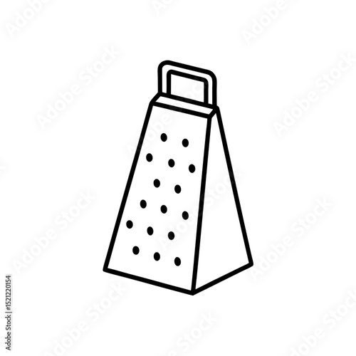 cheese grater on white background  
