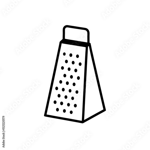cheese grater on white background  .svg