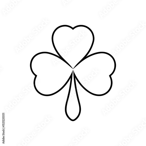 clover leaf icon on white background  .svg