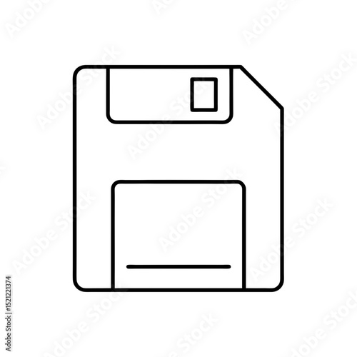 floppy disk icon on white background 
