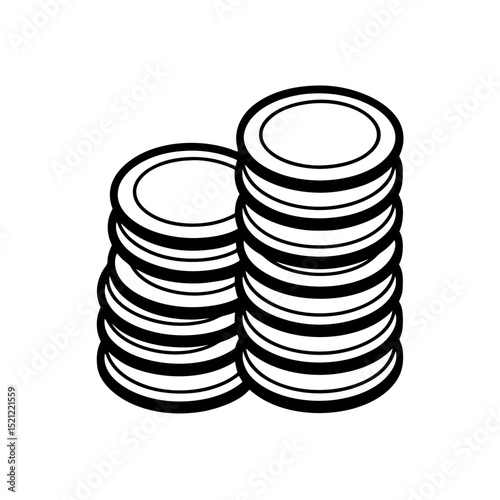 gold coins stacked on white background   (1).svg