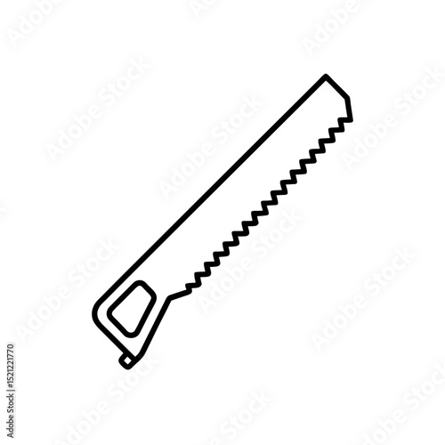 hand saw on white background  .svg