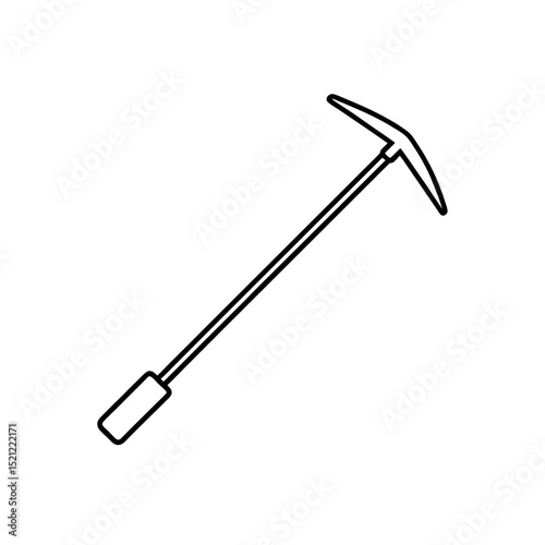 ice pick tool on white background   
