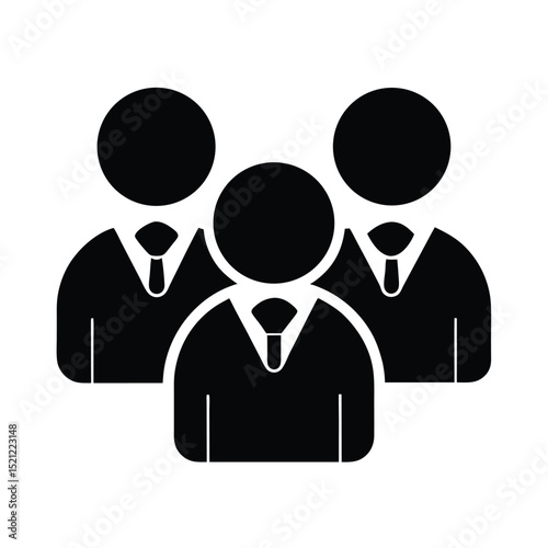 Group of People Vector Icon Pictogram