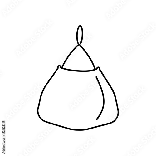 marshmallow bag on white background  .svg