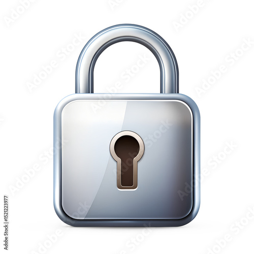 Lock Icon isolated on transparent background