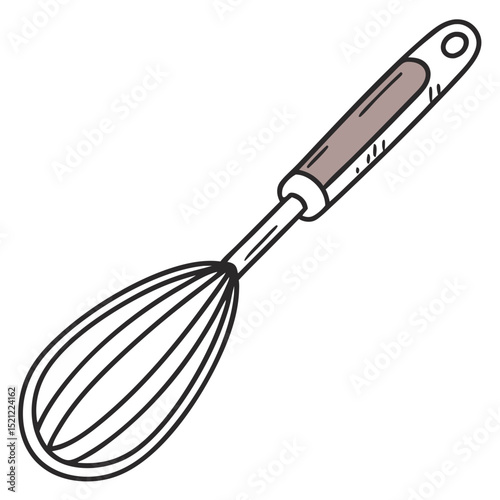 stainless steel whisk vector