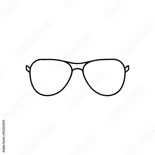 pair of sunglasses on white background  .svg