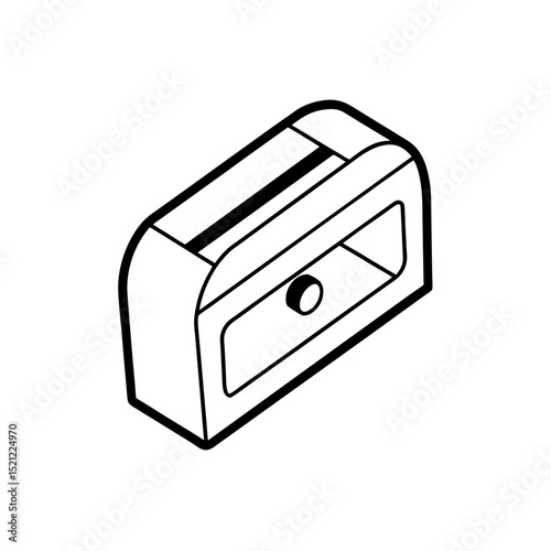 pencil sharpener on white background  .svg