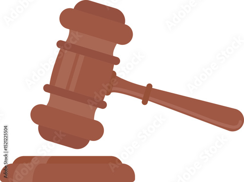제헌절 대한민국 법봉(의사봉)드로잉 일러스트(korea law drawing icon)