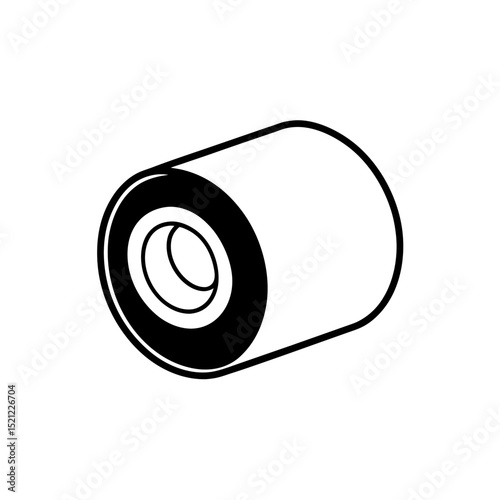 sushi roll on white background   