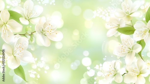 Delicate spring blossoms in soft pastel hues.