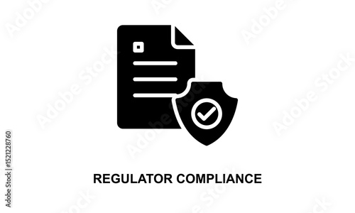Regulator Compliance Vector Icon Isolated On White Background