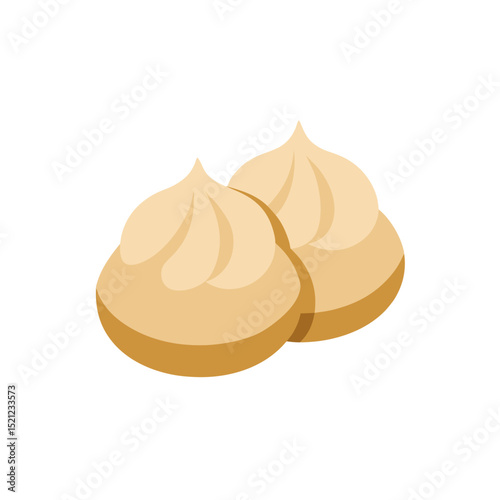 dumplings on white background  .svg