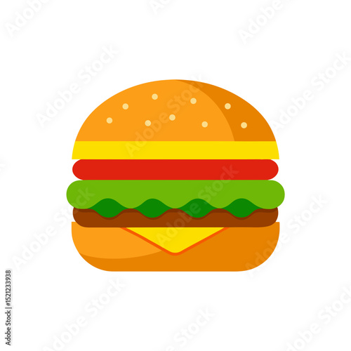 hamburger on white background  .svg