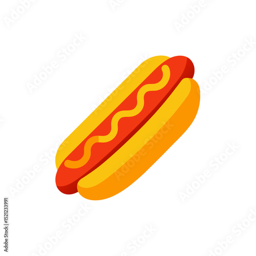 hotdog on white background  .svg