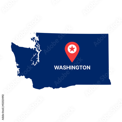 map of Washington DC united states usa
