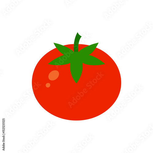 tomato slice on white background  .svg