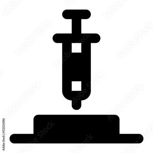 Processor Thermal Paste black glyph icon