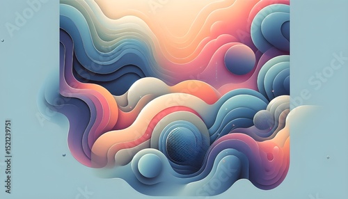 Gradient Texture Theme with Smooth Abstract Color Blends
