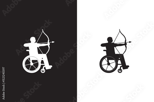 Wheelchair Archery Icon