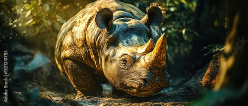 Last remaining individuals of a near-extinct species in a protected sanctuary, highlighting the biodiversity crisis with poignant natural lighting for extinction awareness and wildlife conservation